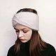 Order Knitted fluffy headband. The choice of color. elenabez. Livemaster. . Bandage Фото №3