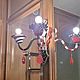 Люстра и светильник в стиле маккензи чайлдс. Потолочные и подвесные светильники. Жанна Демидова (Jandemi). Интернет-магазин Ярмарка Мастеров.  Фото №2
