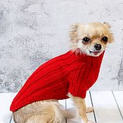 Теплый объемный свитер "Зефир" плотной ручной вязки