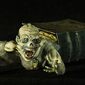 Куклы и игрушки handmade. Livemaster - original item Grimoire-a magic book with a demon. Handmade.
