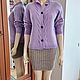 Кардиган женский из шерсти сиреневый вязаный. Кардиганы. AccessoriesWool мягко и комфортно. Интернет-магазин Ярмарка Мастеров.  Фото №2