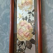 Винтаж handmade. Livemaster - original item Author`s painting engraving Roses Yosimitu Japan. Handmade.