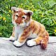 Tiger. Golden tiger cub in realistic technique. Nature. Stuffed Toys. ATola. My Livemaster. Фото №6