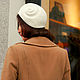 Order White hat ' Fleece». EDIS | дизайнерские шляпы Наталии Эдис. Livemaster. . Hats1 Фото №3