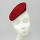 Nataly mini hat. The color is dark red, Hats1, Moscow,  Фото №1