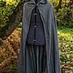 Order Linen Cloak Strider (inspired Aragorn LOTR) with lorien leaf brooch. Svetliy Sudar Leather Arts Workshop. Livemaster. . Cosplay costumes Фото №3