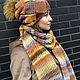 Hat and scarf color autumn. Caps. irinamakatukha (IrinaMakatukha). My Livemaster. Фото №5