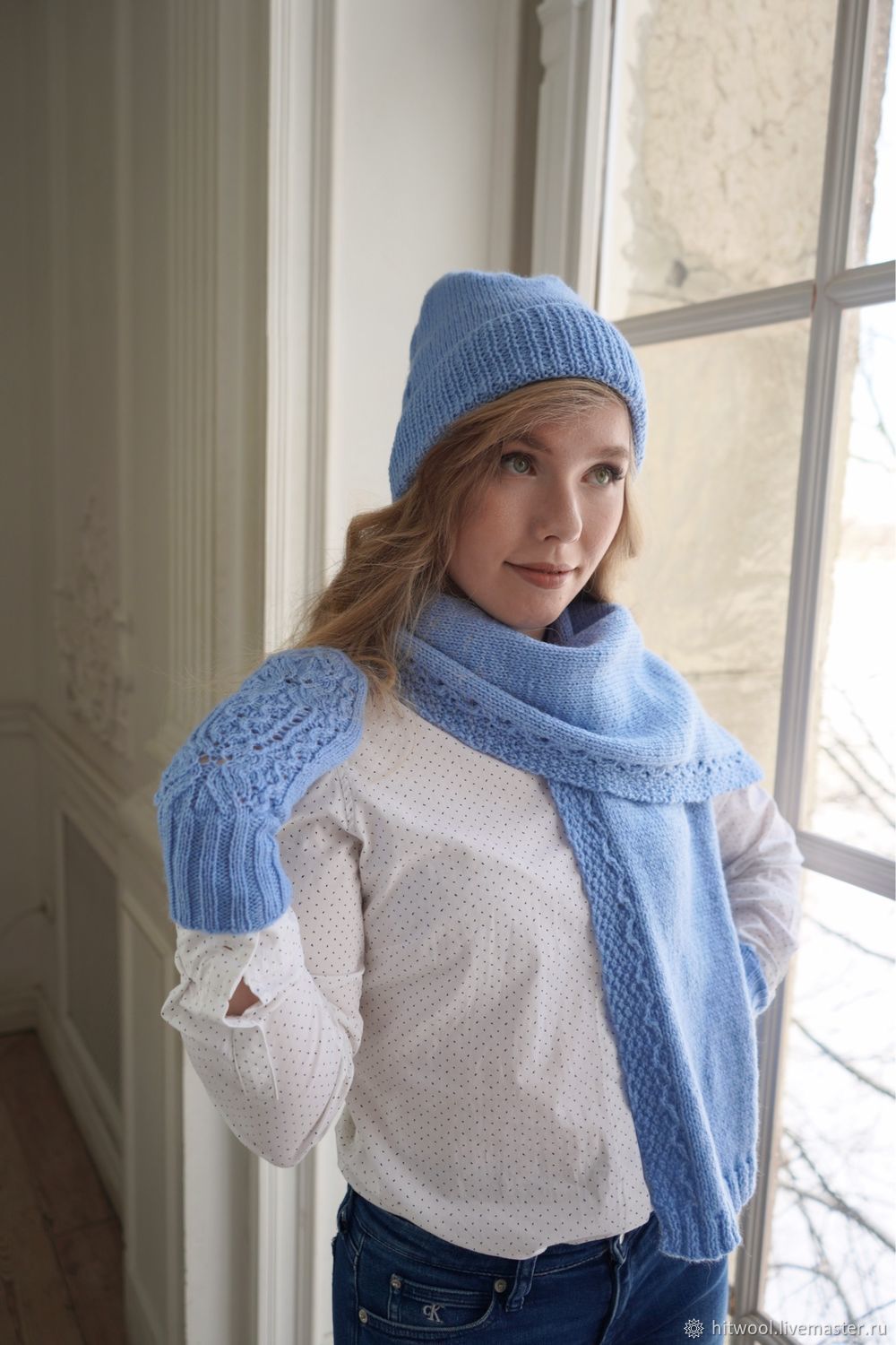 Woolen hat Lapland blue, Caps, St. Petersburg,  Фото №1