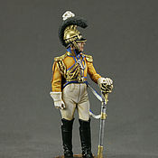 Куклы и игрушки handmade. Livemaster - original item Military miniature: Napoleonic wars. Soldier 54 mm.Saxony.Officer. Handmade.