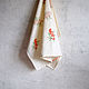 Linen kitchen towels ' Sea Buckthorn'. Towels. Sewing fad. Online shopping on My Livemaster.  Фото №2