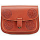 Order Women's leather bag 'Carmen' (red). Russian leather Guild. Livemaster. . Messenger Bag Фото №3