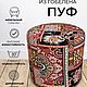 Пуфик круглый из гобелена Гвидон. Пуфы и пуфики. TAPTEX. Интернет-магазин Ярмарка Мастеров.  Фото №2