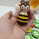 Order Three Bees Wooden Board Game. Shop Grizunok teether. Livemaster. . Play sets Фото №3