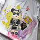 Bearbrick Coco Chanel hand-painted t-shirt, T-shirts, St. Petersburg,  Фото №1