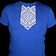 T-shirt sacred Veles. 100% cotton. Cross-stitch the collar.