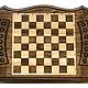Handmade backgammon Art. .033 ' Battle of the Beasts'. Backgammon and checkers. Gor 'Derevyannaya lavka'. My Livemaster. Фото №4