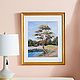 Oil painting Pine, tree by the lake. Pictures. Lana Zaitceva. Online shopping on My Livemaster.  Фото №2