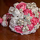 BOUQUETS: Brooch-bouquet of flowers from natural silk and boutonniere. Bouquets. N_Belokon_jewelry. My Livemaster. Фото №5