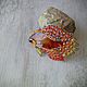 Fish brooch with carnelian wire wrap. Brooches. selenawirejewelry. My Livemaster. Фото №4