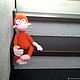 Shusha (knitted monkey, crochet toy, orangutan, toy). Stuffed Toys. Warm toys. My Livemaster. Фото №5