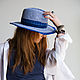 Шляпа федора соломка. Шляпы. NovozhilovaHats. Ярмарка Мастеров.  Фото №6