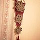 Hanging decorative panel in boho style made of jute and silk with a brush. Panel macramé. irina-belaya-3. My Livemaster. Фото №4
