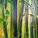 Картина с бамбуком маслом бамбук холст растения 40х45 см. Картины. Антонова Анна Картины Маслом. Ярмарка Мастеров.  Фото №4