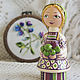 Lisa. Wooden interior doll. Souvenir doll, Dolls, Tyumen,  Фото №1