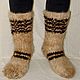 Downy winter socks 'Sheriff' made of dog hair . Socks. Livedogsnitka (MasterPr). Online shopping on My Livemaster.  Фото №2