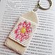 Keychain with a flower ' Pink Tenderness', Key chain, St. Petersburg,  Фото №1