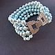 Bracelet PASTEL BLUE. Bead bracelet. Anna Chekhonadskaya. Online shopping on My Livemaster.  Фото №2