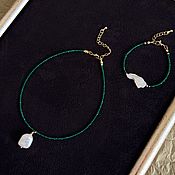 Украшения handmade. Livemaster - original item Emerald choker made of small beads. Spinel Necklace. Handmade.