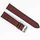 Burgundy Genuine leather strap, Watch Straps, Moscow,  Фото №1