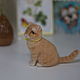 Британский кот. Игрушка из шерсти по фотографии питомца. Войлочная игрушка. Войлочные зверики Людмилы Демидович. Ярмарка Мастеров.  Фото №5