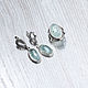 Order Aquamarine (earrings and ring) (1107). The Precious Casket. Livemaster. . Jewelry Sets Фото №3