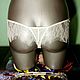 Panty Thong lace, handmade. Underpants. MASTER HELGA. Online shopping on My Livemaster.  Фото №2