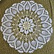 Салфетка из 100% мерсеризованного хлопка, ручная работа. Handmade. Салфетка из коллекции `Утренний чай на веранде...))`. Подарит вашему дому радость и уют!