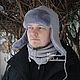 Комплект "Король севера". Шапка-ушанка и снуд, Шапка-ушанка, Оренбург,  Фото №1