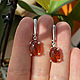Order Earrings made of silver with natural Baltic amber. A place where dreams are born. Livemaster. . Earrings Фото №3