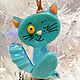 Игрушка: "Кот подмигивающий". Фьюзинг. Подарки на 8 марта. GlassPresent. Ярмарка Мастеров.  Фото №6
