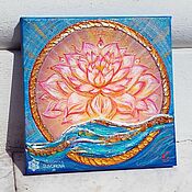 Картины и панно handmade. Livemaster - original item Mandala Lotus of Prosperity. Handmade.