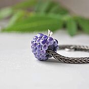 Украшения handmade. Livemaster - original item Charm-pendant for a Blackberry purple bracelet. Handmade.