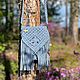 Сумочка кросс-боди цвета джинс. Сумка через плечо. Macrame_ecodecor (Оксана Куликова). Ярмарка Мастеров.  Фото №6