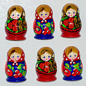 Сувениры и подарки handmade. Livemaster - original item Matryoshka magnet. Handmade.