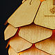 Деревянный светильник Далия вишня малая, подвесная люстра из дерева. Потолочные и подвесные светильники. Деревянные светильники Woodshire (woodshire). Интернет-магазин Ярмарка Мастеров.  Фото №2