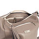 Crossbody Bag Leather Bag with Shoulder Strap Taup Cappuccino. Crossbody bag. BagsByKaterinaKlestova (kklestova). My Livemaster. Фото №4