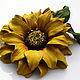 The colors of the skin.Decoration brooch pin YELLOW SUNFLOWER INA. Brooches. Irina Vladi. My Livemaster. Фото №4