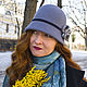Felt hat Klosh ' Gray haze'. Hats1. Novozhilova Hats. My Livemaster. Фото №4