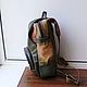 Women's leather backpack with engraving custom for Sargylana. Classic Bag. Innela- авторские кожаные сумки на заказ.. My Livemaster. Фото №6