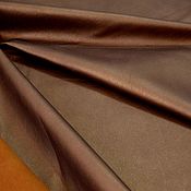 Soft thin genuine leather 0,5 mm - tobacco